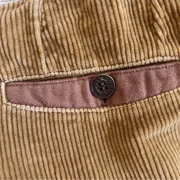 Vintage Playboy Corduroy Pleated Two Tone Brown Beige Pants Size 25 - Picture 11 of 12